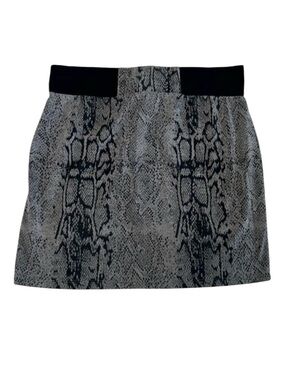 Guess Snake Print Black and‎ Grey Bodycon Mini Pencil Skirt